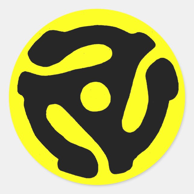 Aufkleber für 45 U/min einfügen (Vorderseite)