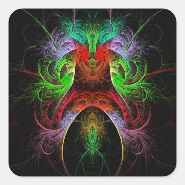 Aufkleber für Abstrakt Art Square (Vorderseite)