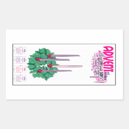 Aufkleber für Adventskranke: Spaß und einfache Ide