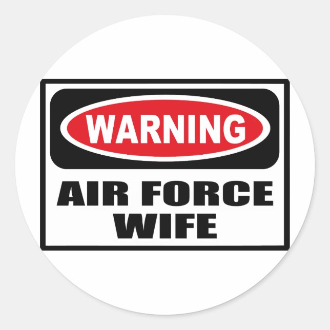 Aufkleber für AIR FORCE-EHEFRAU (Vorderseite)