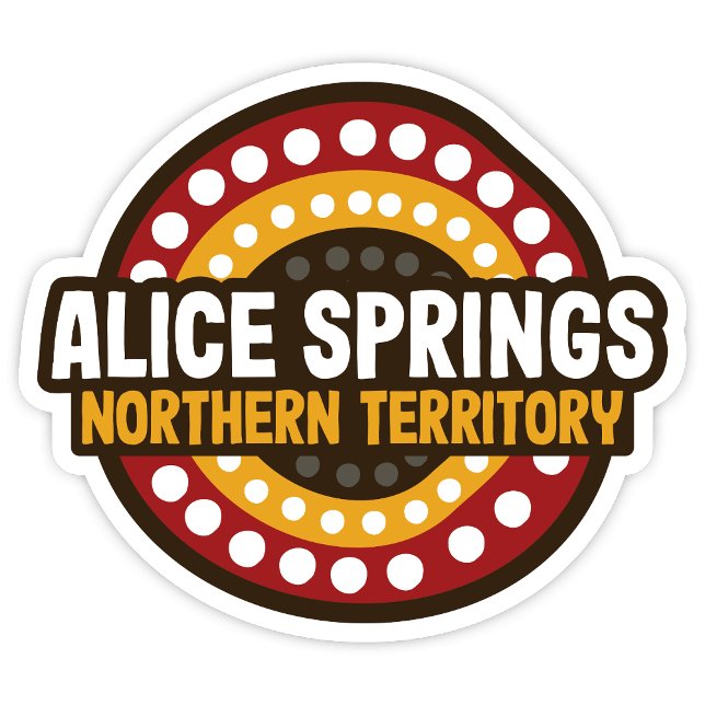 Aufkleber für Alice Springs Northern Territory Aus (Alice Springs Northern Territory Sticker)