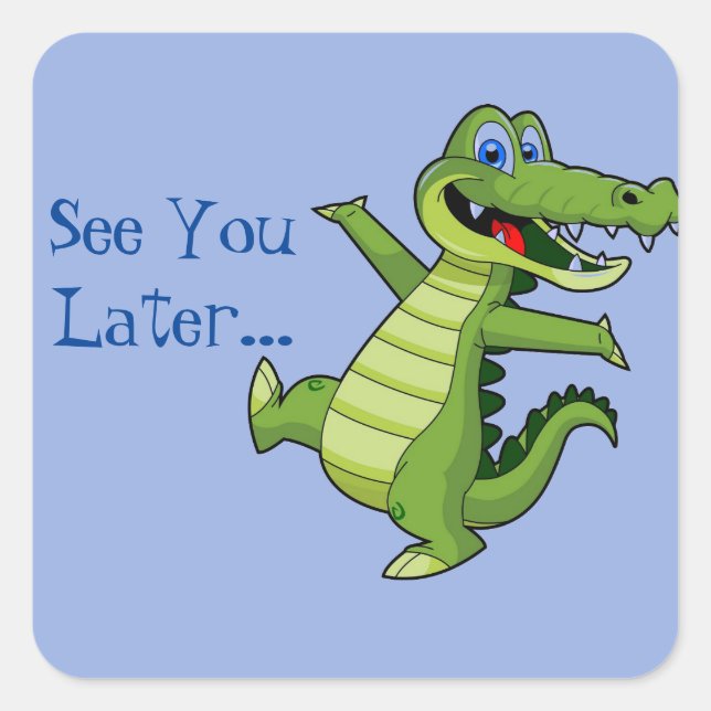 Aufkleber für Alligatoren (Vorderseite)