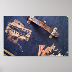 Aufkleber für Altgepäck Poster