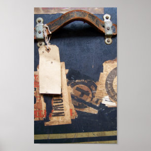 Aufkleber für Altgepäck Poster