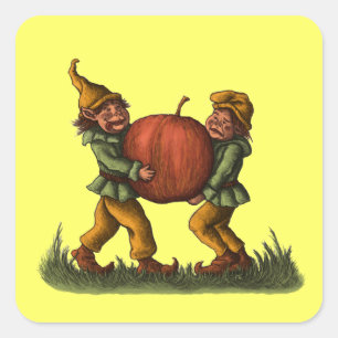 Aufkleber für Apfelknochen