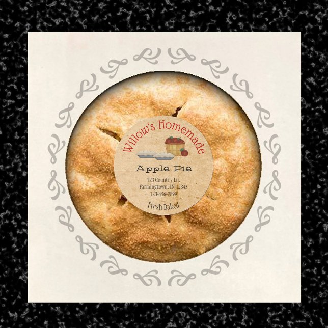 Aufkleber für Apple Pie-Produkte (Von Creator hochgeladen)