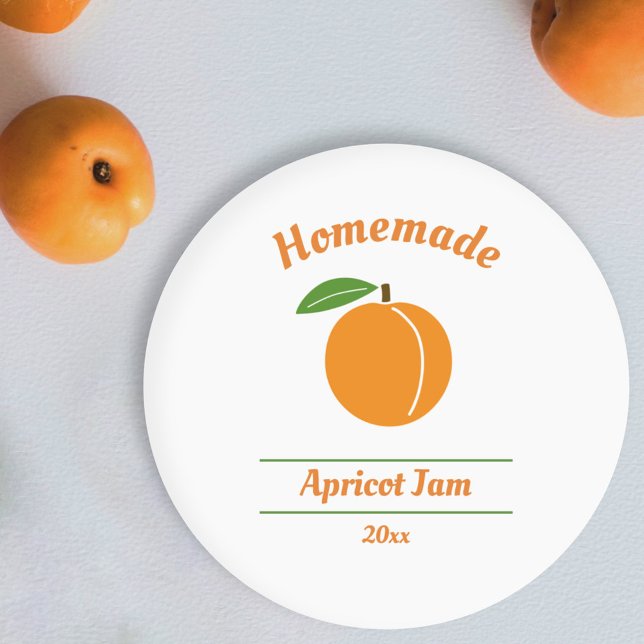 Aufkleber für Apricot-Marmelade (Apricot Jam Label Sticker)