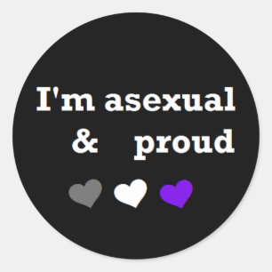 Aufkleber für asexuelle und proud