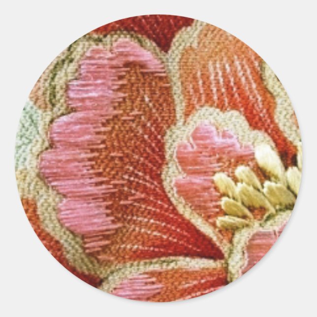 Aufkleber für asiatische Blume (Vorderseite)