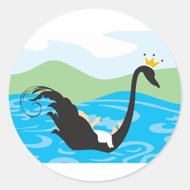 Aufkleber für Baby-Einladung oder Gefälligkeitswer (Vorderseite)