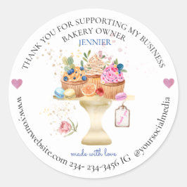 Aufkleber für Bäckereiverpackungen