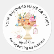 Aufkleber für Bäckereiverpackungen