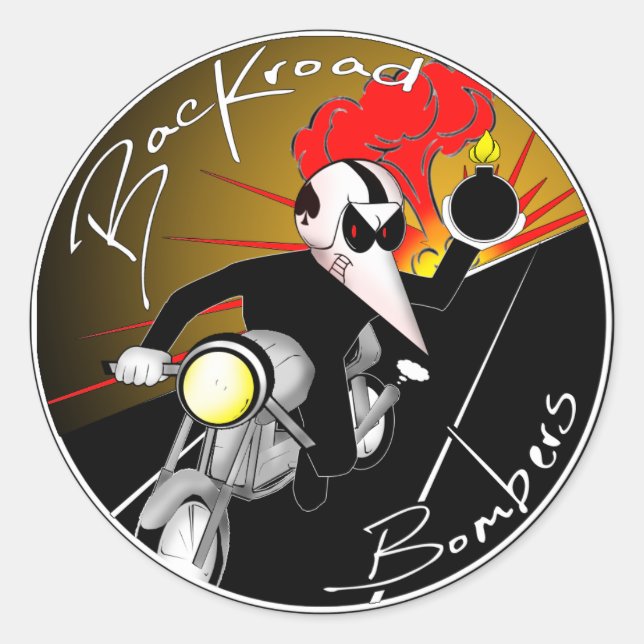 Aufkleber für Backroad-Bomber (Vorderseite)