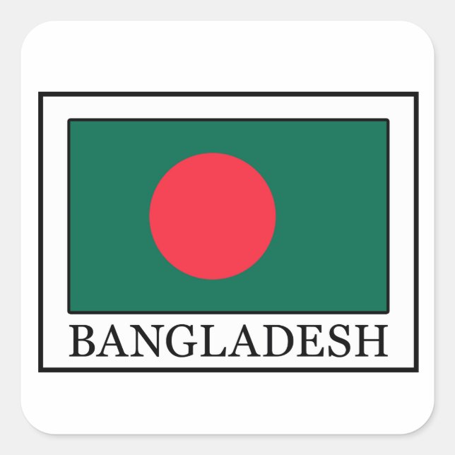 Aufkleber für Bangladesch (Vorderseite)