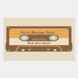 Aufkleber für benutzerdefinierte Message-Kassetten