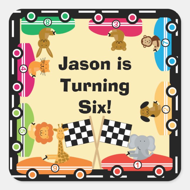 Aufkleber für benutzerdefinierte Tiereigenschaften (Vorderseite)