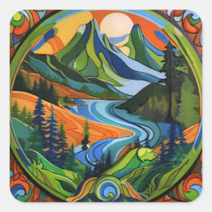 Aufkleber für Berge und Außenbereiche