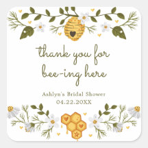 Aufkleber für Bienenthema-Brautparty