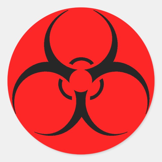 Aufkleber für Biogefährdungen (Vorderseite)