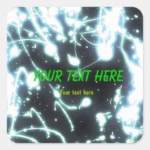 Aufkleber für blaue Neonleuchte Party