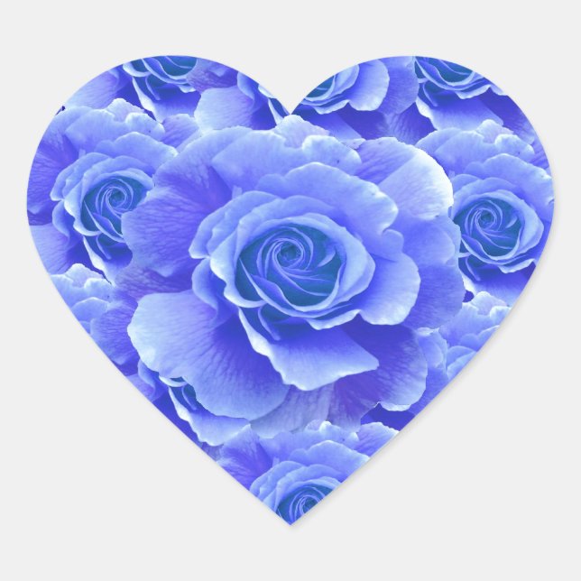 Aufkleber für blaue Rose (Vorderseite)