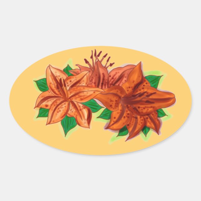 Aufkleber für Blume (Vorderseite)