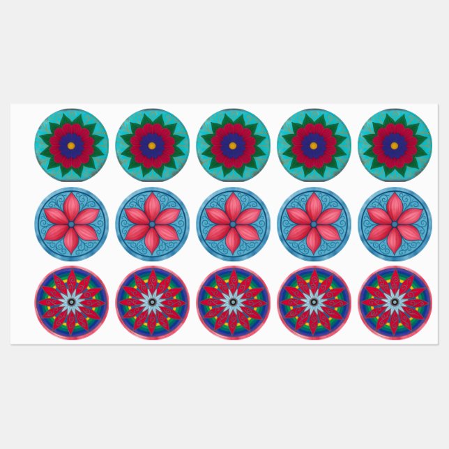 Aufkleber für Blume (Blatt)