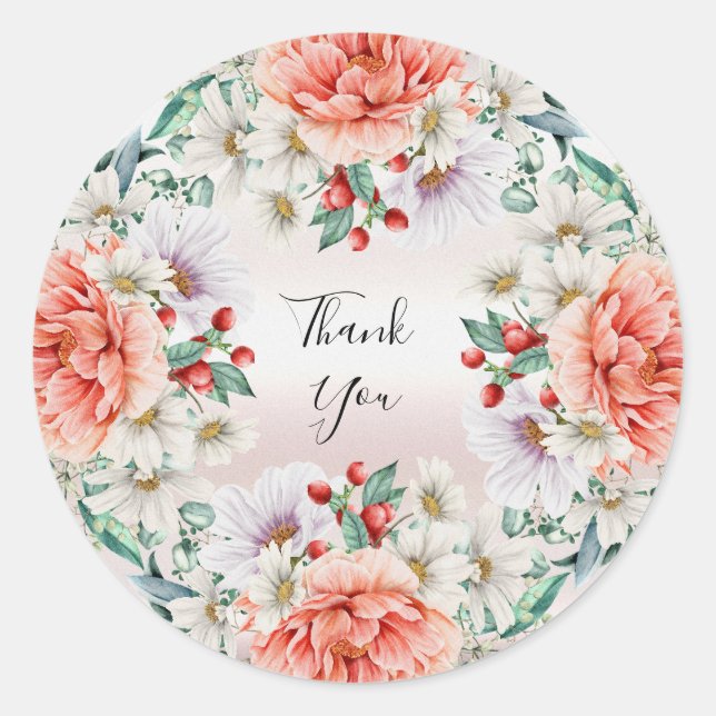 Aufkleber für Blume (Vorderseite)