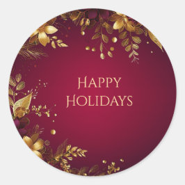 Aufkleber für Blume aus Burgund Red Gold