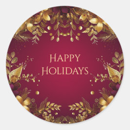 Aufkleber für Blume aus Burgund Red Gold