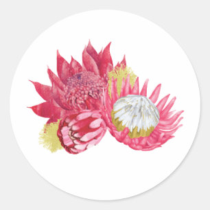 Aufkleber für botanische Blume