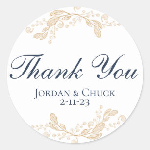 Aufkleber für botanische Gastgeschenk Hochzeit aus