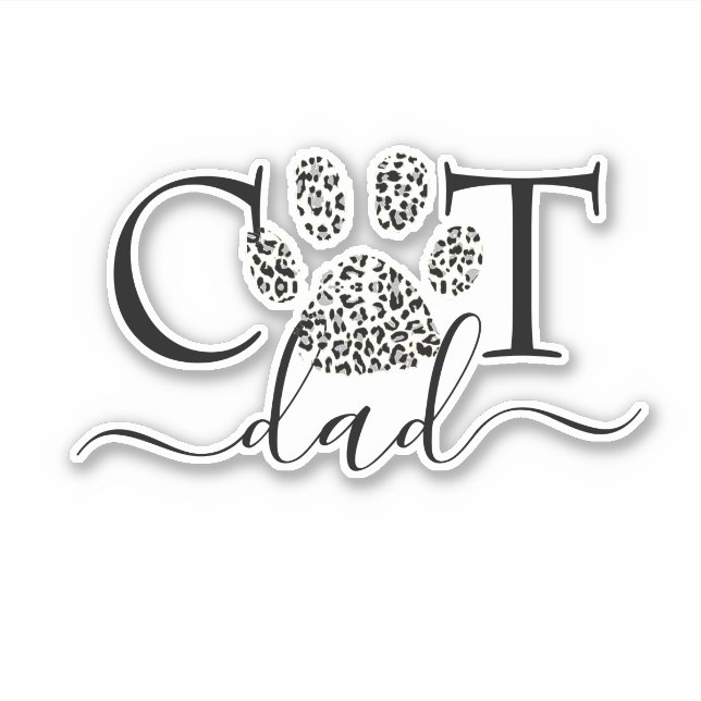 Aufkleber für Cat Vater (Vorderseite)