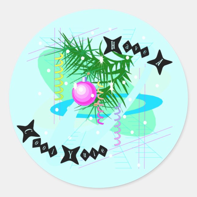 Aufkleber für cooles Weihnachten (Vorderseite)