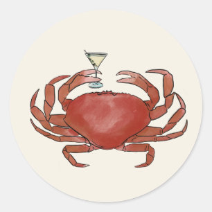 Aufkleber für Crab und Martini