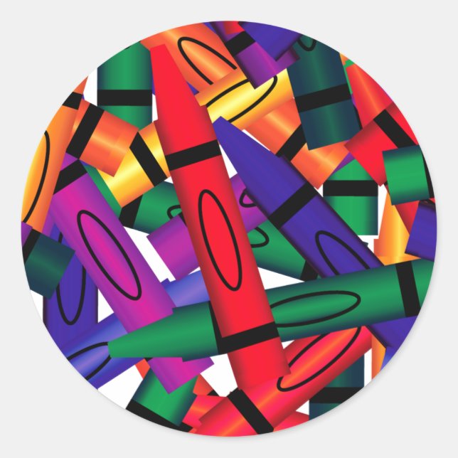 Aufkleber für Crayons (Vorderseite)