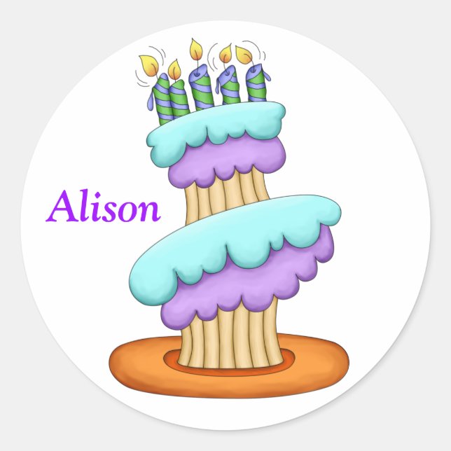 Aufkleber für Cupcake (Vorderseite)