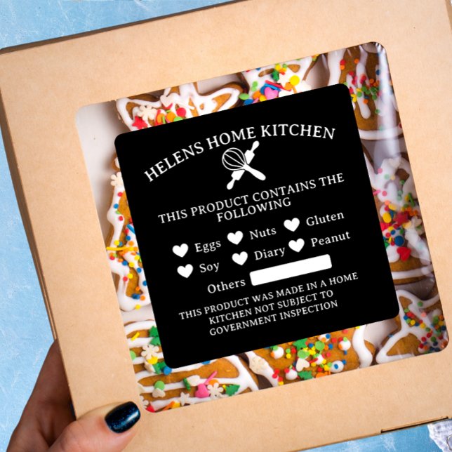 Aufkleber für das Backbäckerchen "Black Allergy Al (Von Creator hochgeladen)