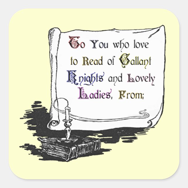 Aufkleber für das Buchzeichen Vintag (Vorderseite)