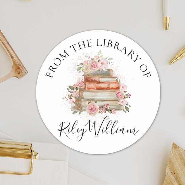 Aufkleber für das Buchzeichen "Watercolor Book Pin (In situ)