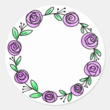 Aufkleber für das Bullet Journal-Rose