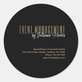 Aufkleber für das Business Event Management