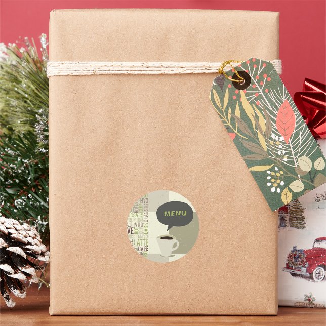 Aufkleber für das Coffee House-Menü (Von Creator hochgeladen)