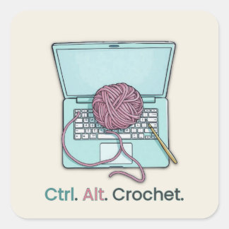 Aufkleber für das Crochet-Label