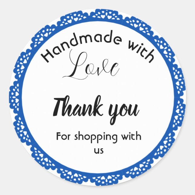 Aufkleber für das Design von Blue Border (Vorderseite)