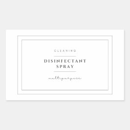 Aufkleber für das Desinfektionsmittel