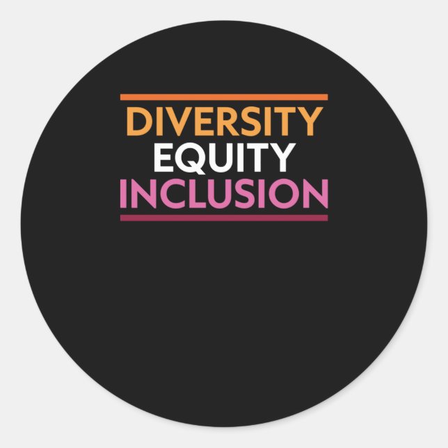Aufkleber für das Diversity-Eigenkapital (Vorderseite)