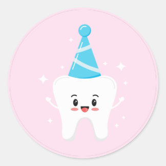 Aufkleber für das erste Gastgeschenk von Tooth - A