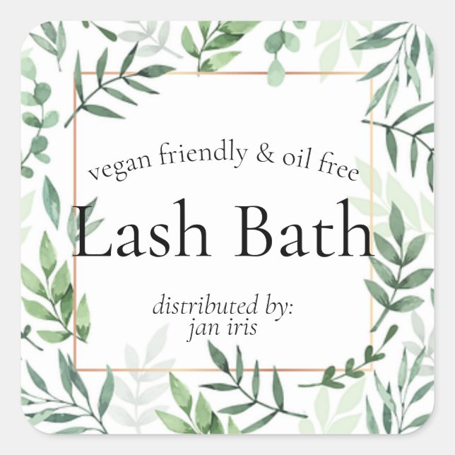 Aufkleber für das Etikett (Vorderseite)