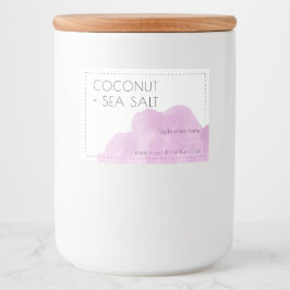 Aufkleber für das Etikett der sanft rosa Kerze